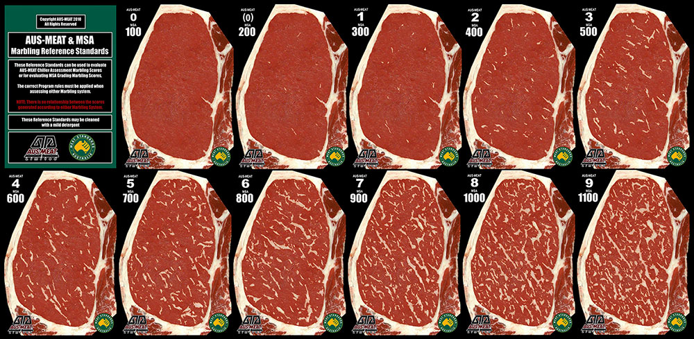 Beef Marbling Chart