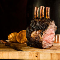 Slow-roast rib of beef